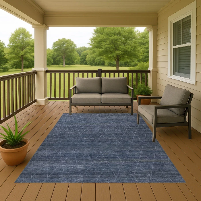Dalyn Burano Blue BU3 10ft. x 14ft. Rug