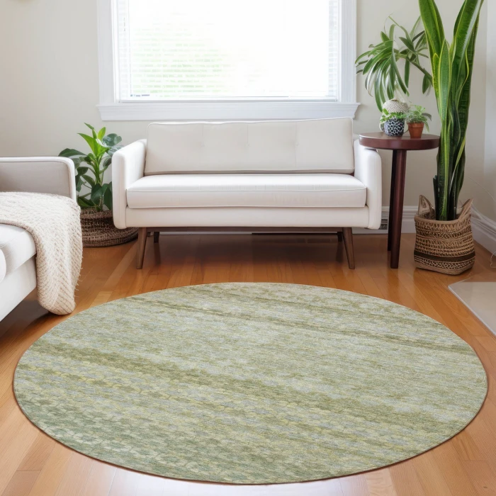 Dalyn Burano Green BU6 8ft. x 8ft. Rug