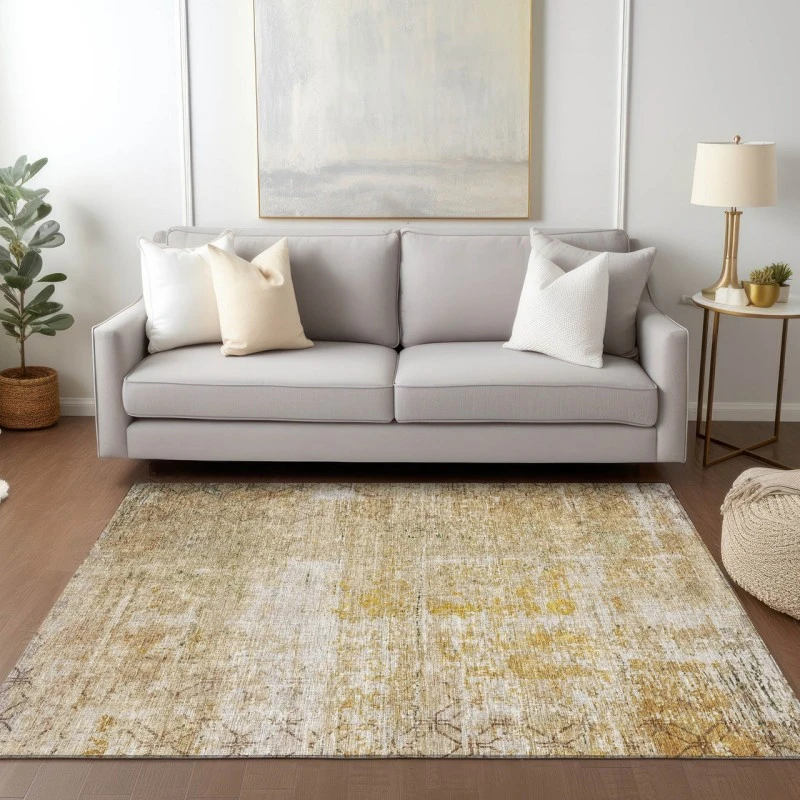 Dalyn Burano Gold BU7 8ft. x 10ft. Rug
