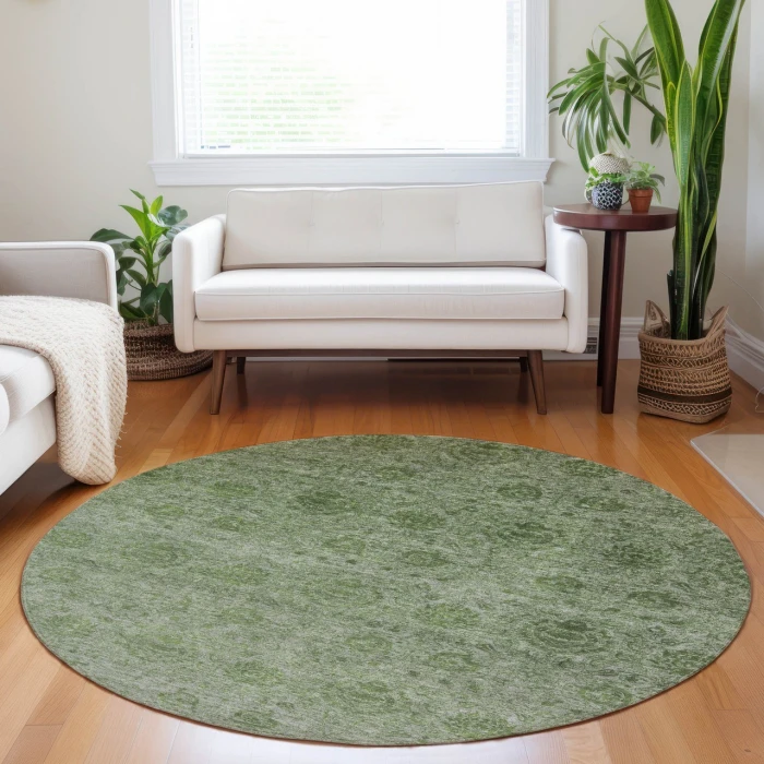 Dalyn Burano Green BU8 8ft. x 8ft. Rug