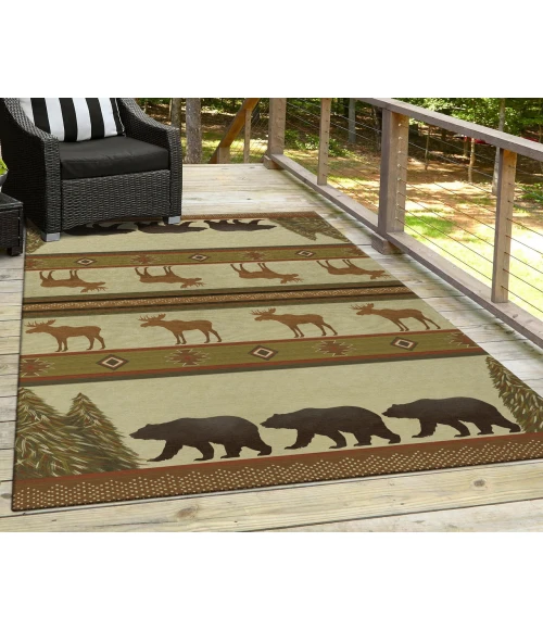 Dalyn Indoor/Outdoor Excursion EX1 Beige Washable 2'6" x 3'10" Rug