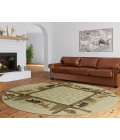 Dalyn Indoor/Outdoor Excursion EX2 Beige Washable 8' x 8' Round Rug