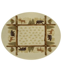 Dalyn Indoor/Outdoor Excursion EX2 Beige Washable 8' x 8' Round Rug