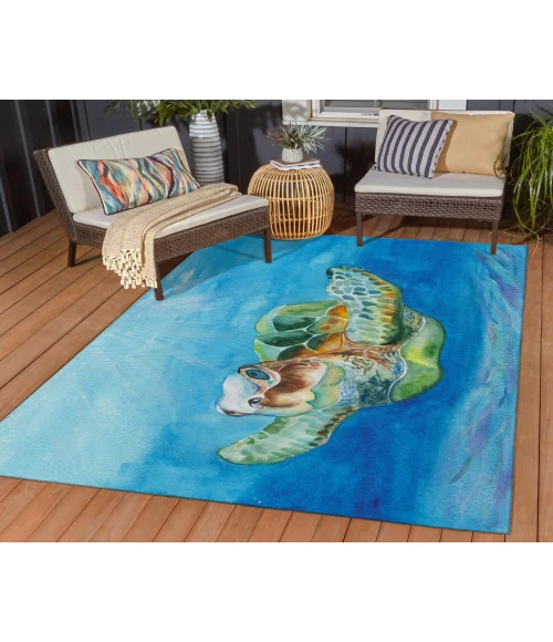 Dalyn Indoor/Outdoor Harbor HA3 Ocean Washable 2'6" x 3'10" Rug