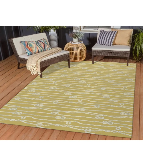 Dalyn Indoor/Outdoor Harbor HA7 Gold Washable 2'6" x 3'10" Rug
