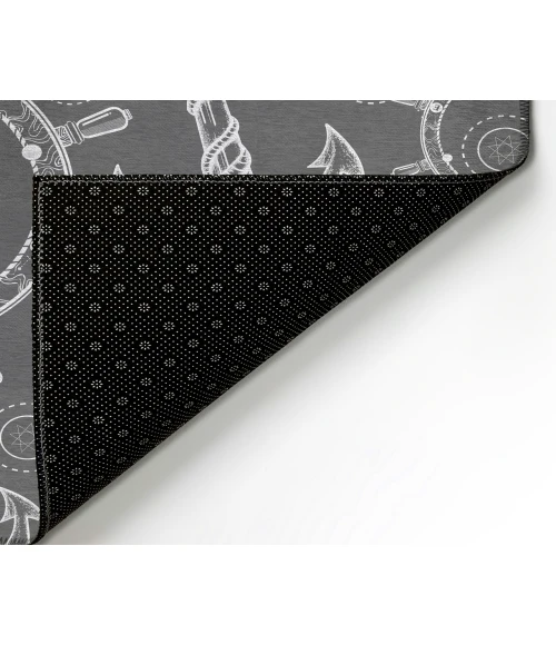 Dalyn Indoor/Outdoor Harbor HA9 Grey Washable 2'6" x 3'10" Rug