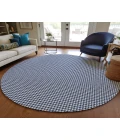 Dalyn Indoor/Outdoor Hinton HN1 Navy Washable 6' x 6' Rug