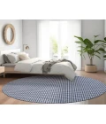 Dalyn Indoor/Outdoor Hinton HN1 Navy Washable 6' x 6' Rug