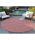 Dalyn Indoor/Outdoor Hinton HN1 Red Washable 4' x 4' Rug