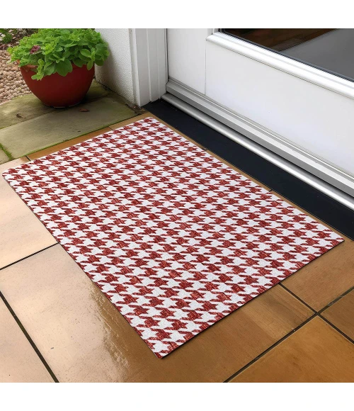Dalyn Indoor/Outdoor Hinton HN1 Red Washable 1'8" x 2'6" Rug