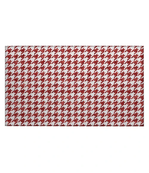 Dalyn Indoor/Outdoor Hinton HN1 Red Washable 1'8" x 2'6" Rug