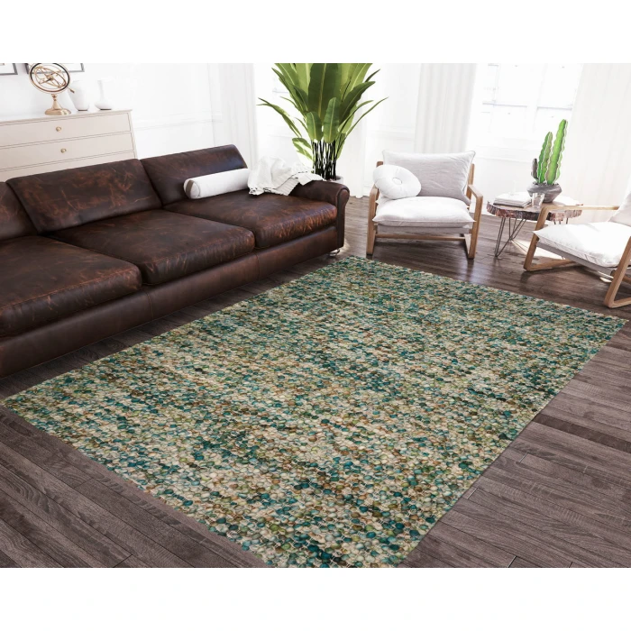 Dalyn Hanu HU1 Teal 3'6" x 5'6" Rug