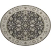 Dalyn Luxury Washable Hatay HY1 Black 8' x 8' Round Rug