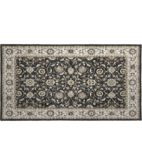 Dalyn Luxury Washable Hatay HY1 Black 1'8" x 2'6" Rug