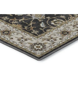 Dalyn Luxury Washable Hatay HY1 Black 8' x 8' Round Rug