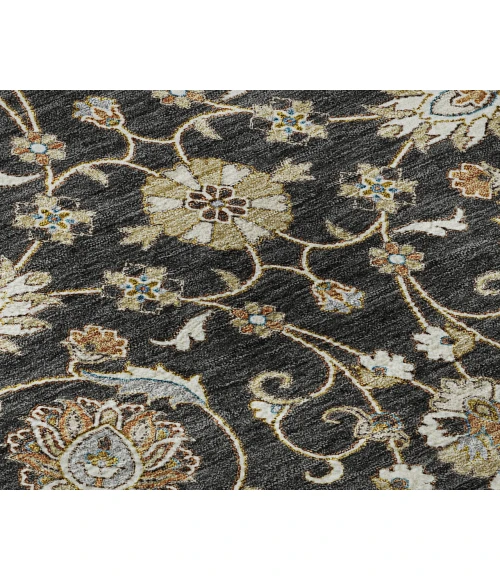 Dalyn Luxury Washable Hatay HY1 Black 8' x 8' Round Rug