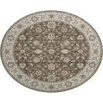 Dalyn Luxury Washable Hatay HY1 Chocolate 8' x 8' Round Rug
