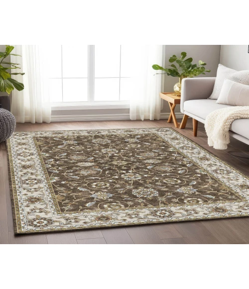Dalyn Luxury Washable Hatay HY1 Chocolate 2'6" x 3'10" Rug