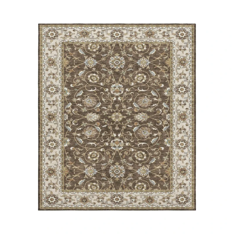 Dalyn Luxury Washable Hatay HY1 Chocolate 8' x 10' Rug