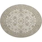 Dalyn Luxury Washable Hatay HY1 Ivory 8' x 8' Round Rug
