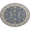 Dalyn Luxury Washable Hatay HY1 Navy 8' x 8' Round Rug
