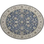 Dalyn Luxury Washable Hatay HY1 Navy 8' x 8' Round Rug