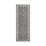 Dalyn Luxury Washable Hatay HY1 Navy 2'3" x 7'6" Runner Rug