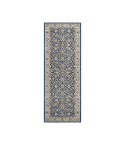 Dalyn Luxury Washable Hatay HY1 Navy 2'3" x 7'6" Runner Rug