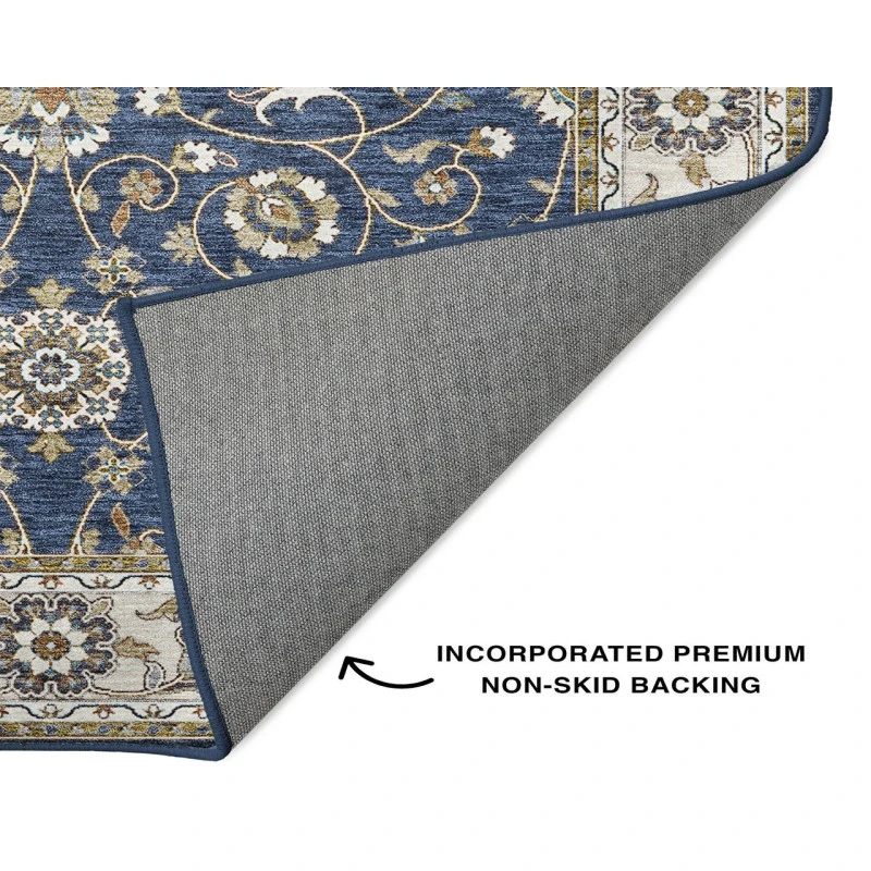 Dalyn Luxury Washable Hatay HY1 Navy 1'8" x 2'6" Rug