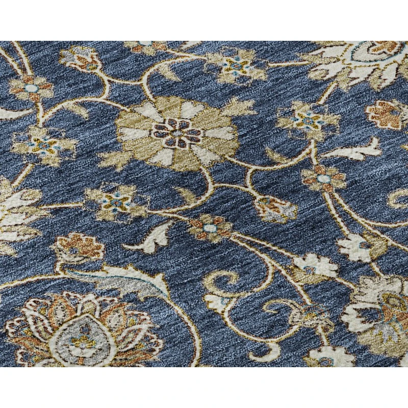 Dalyn Luxury Washable Hatay HY1 Navy 1'8" x 2'6" Rug