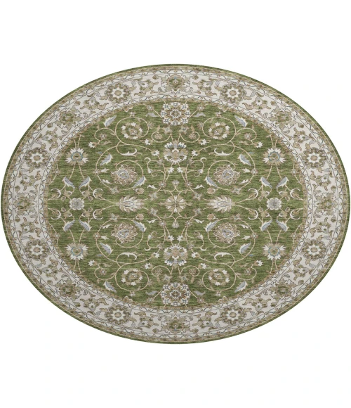 Dalyn Luxury Washable Hatay HY1 Olive 8' x 8' Round Rug