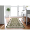 Dalyn Luxury Washable Hatay HY1 Olive 2'3" x 7'6" Runner Rug