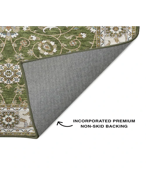 Dalyn Luxury Washable Hatay HY1 Olive 5' x 7'6" Rug