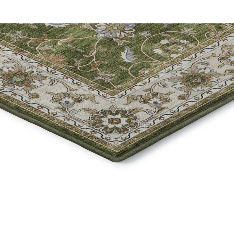 Dalyn Luxury Washable Hatay HY1 Olive 2'3" x 7'6" Runner Rug