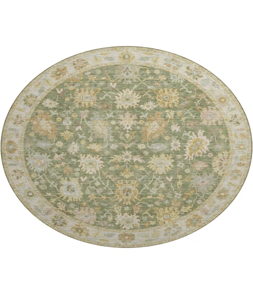 Dalyn Luxury Washable Hatay HY2 Aloe 8' x 8' Round Rug