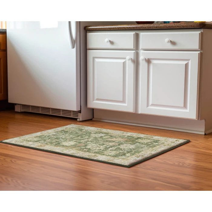 Dalyn Luxury Washable Hatay HY2 Aloe 1'8" x 2'6" Rug