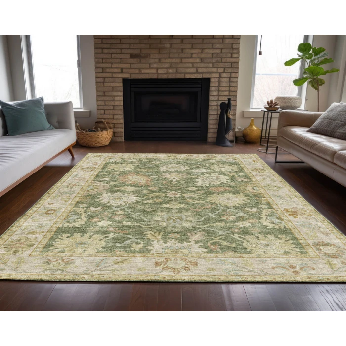 Dalyn Luxury Washable Hatay HY2 Aloe 5' x 7'6" Rug