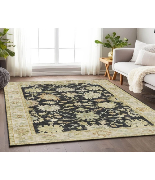 Dalyn Luxury Washable Hatay HY2 Black 8' x 10' Rug
