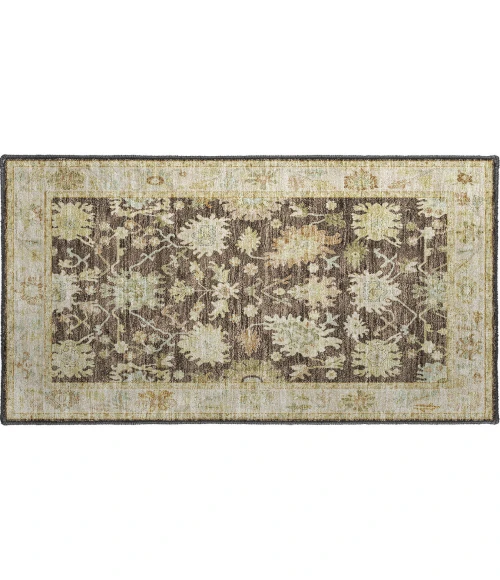 Dalyn Luxury Washable Hatay HY2 Chocolate 1'8" x 2'6" Rug