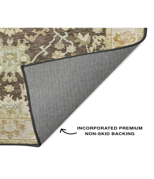 Dalyn Luxury Washable Hatay HY2 Chocolate 8' x 10' Rug