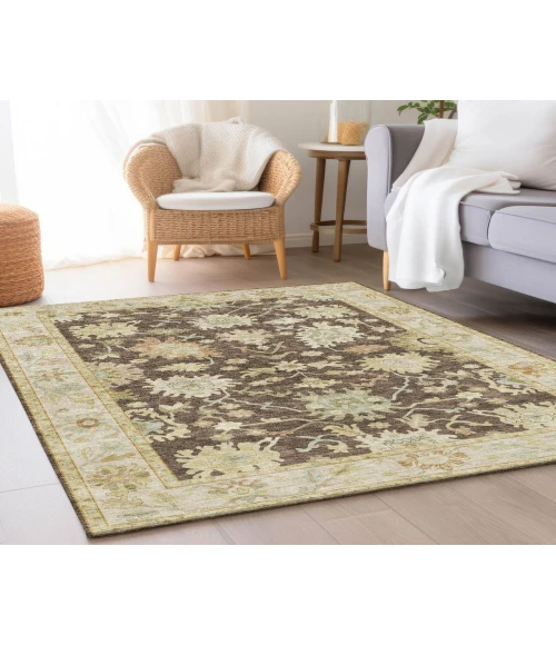 Dalyn Luxury Washable Hatay HY2 Chocolate 8' x 10' Rug
