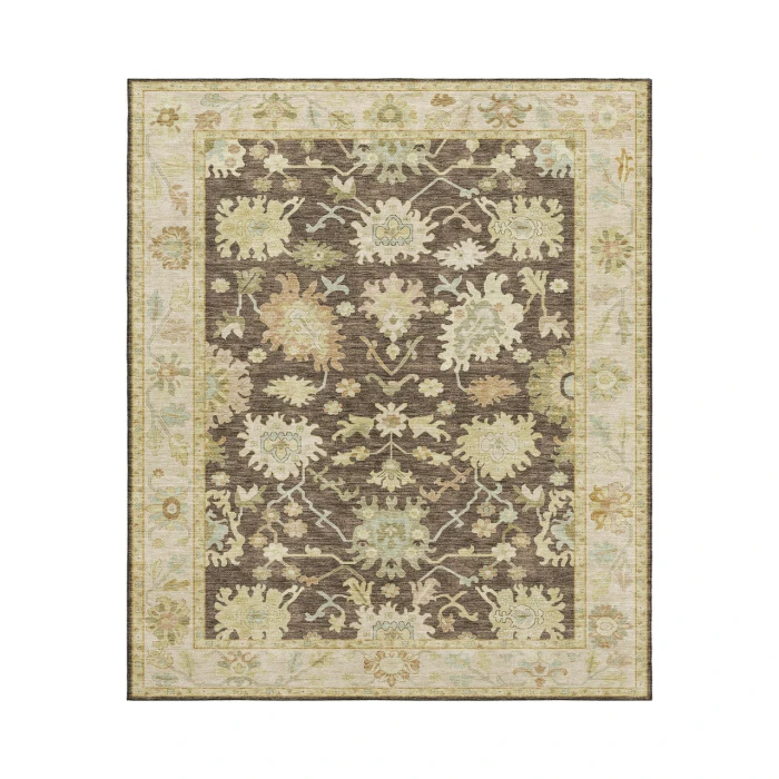 Dalyn Luxury Washable Hatay HY2 Chocolate 9' x 12' Rug