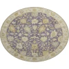 Dalyn Luxury Washable Hatay HY2 Eggplant 8' x 8' Round Rug