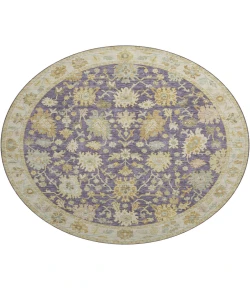 Dalyn Luxury Washable Hatay HY2 Eggplant 8' x 8' Round Rug