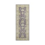 Dalyn Luxury Washable Hatay HY2 Eggplant 2'3" x 7'6" Runner Rug