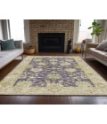 Dalyn Luxury Washable Hatay HY2 Eggplant 3' x 5' Rug