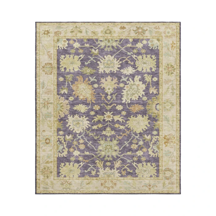 Dalyn Luxury Washable Hatay HY2 Eggplant 3' x 5' Rug