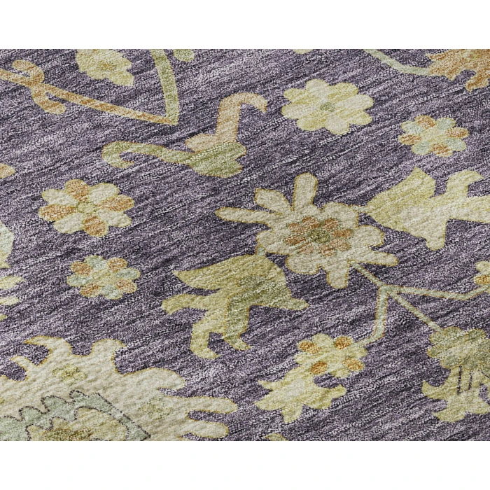 Dalyn Luxury Washable Hatay HY2 Eggplant 3' x 5' Rug