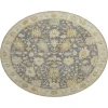 Dalyn Luxury Washable Hatay HY2 Gray 8' x 8' Round Rug
