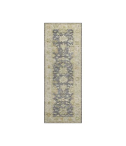 Dalyn Luxury Washable Hatay HY2 Gray 2'3" x 7'6" Runner Rug